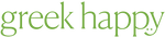Greek happy logo green