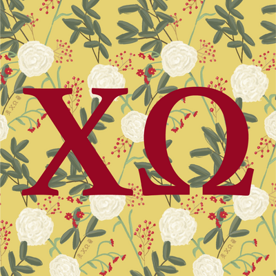 Officially-licensed sorority merch for Chi Omega actives and alums! 