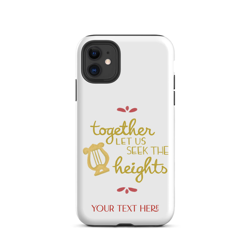 Alpha Chi Omega Together Let Us Seek The Heights Tough Case for iPhone® 11