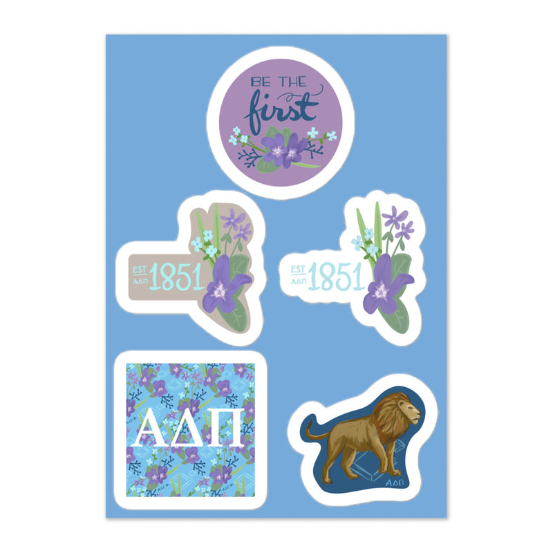 Alpha Delta Pi Sorority Sticker Sheet