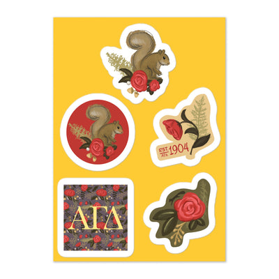 Alpha Gamma Delta Sorority Sticker Sheet