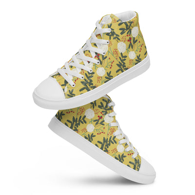 Chi Omega Carnation Floral High Tops shown stacked