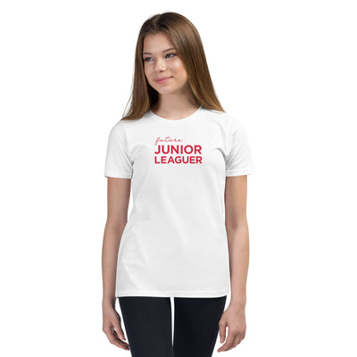 Future Junior Leaguer kid's t-shirt on model