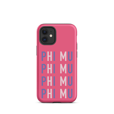 Phi Mu iPhone case for Phi Mu sorority members for iPhone 12 mini