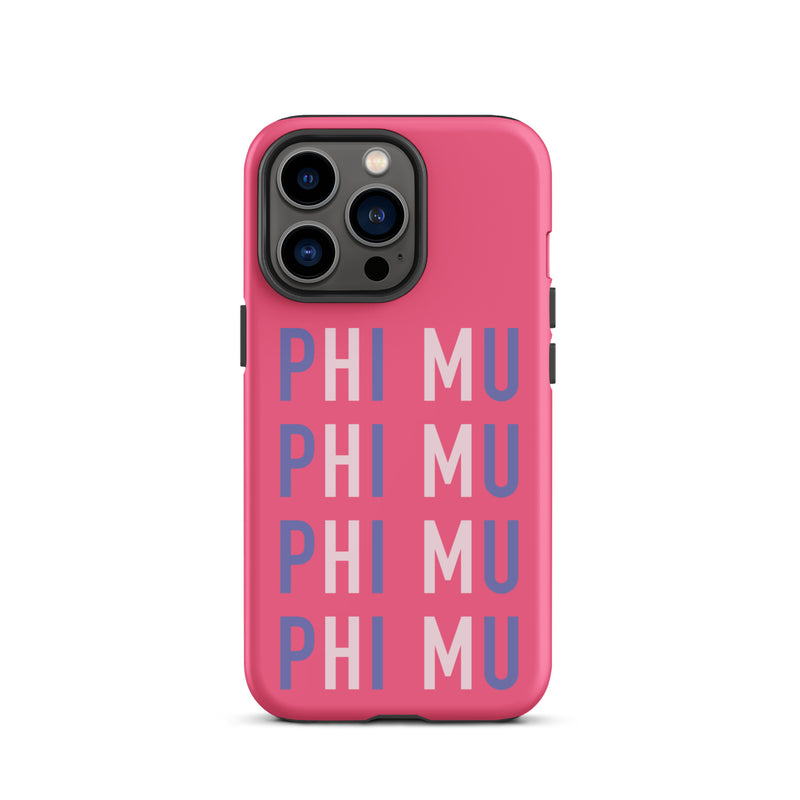 iPhone case for Phi Mu sorority members for iPhone 13 Pro