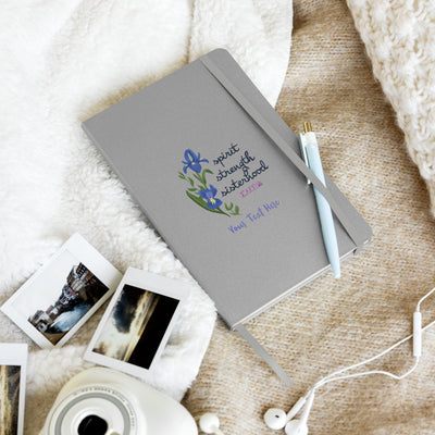 SAEII 1998 Hardcover Journal in silver in lifestyle setting