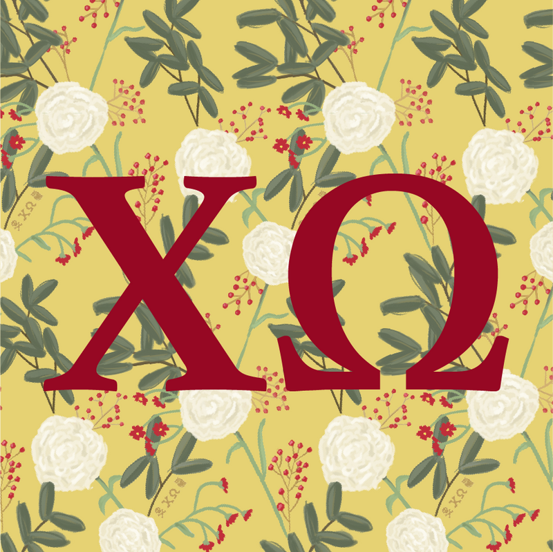 Chi Omega Sorority Stickers