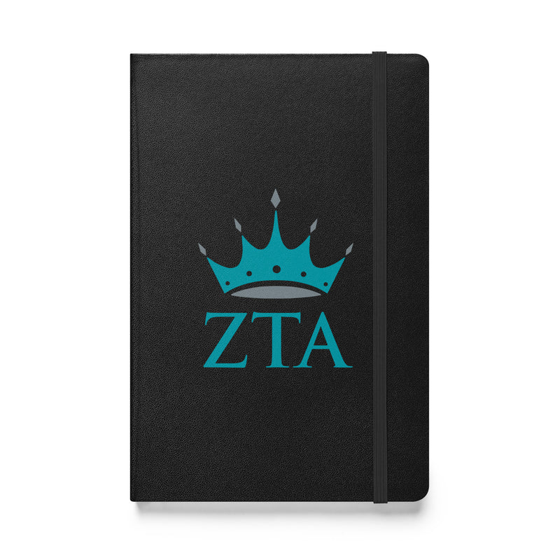 Zeta Tau Alpha Logo Journal in black with your ZTA logo with it&