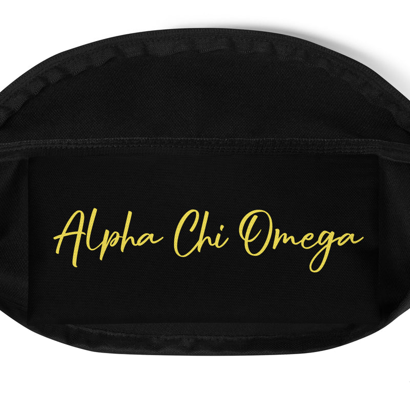 Our Alpha Chi Alumna fanny pack makes a great gift and is printed with Alpha Chi Omega on inside pocket