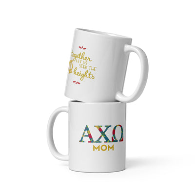 Alpha Chi Mother's Day Double-Sided 11 oz Mug shown stacked