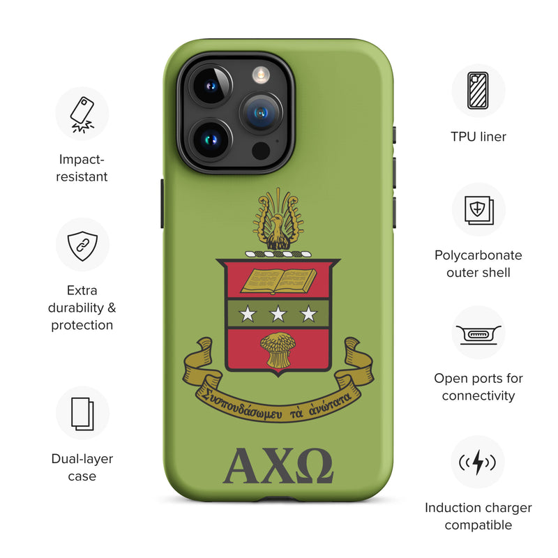 AXO Coat of Arms Tough Case for iPhone® 15 in Greencastle