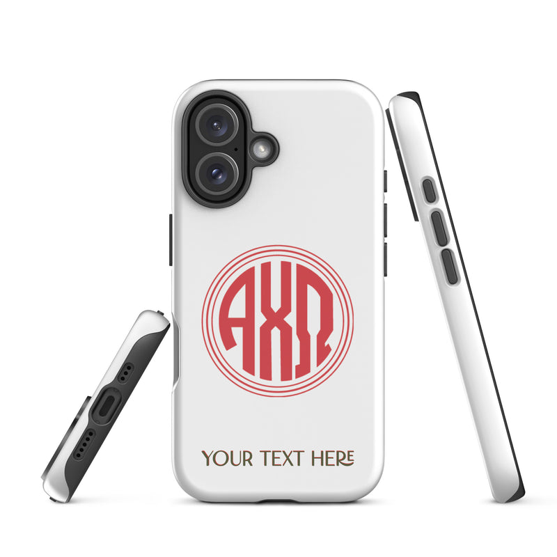 Alpha Chi Omega Sorority Tough Case for iPhone® 16 matte