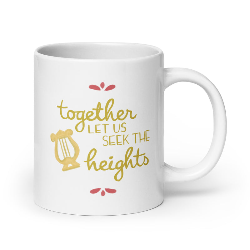 Alpha Chi Omega Sorority Motto Mug in 20 oz size with handle on right