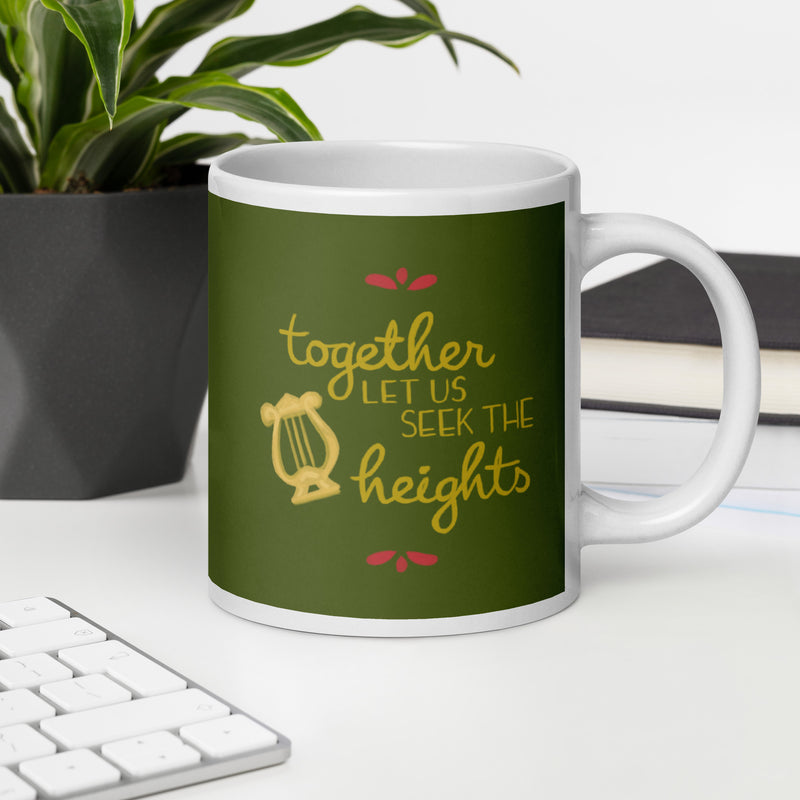 Alpha Chi Omega Sorority Motto Mug in 20 oz size in office setting