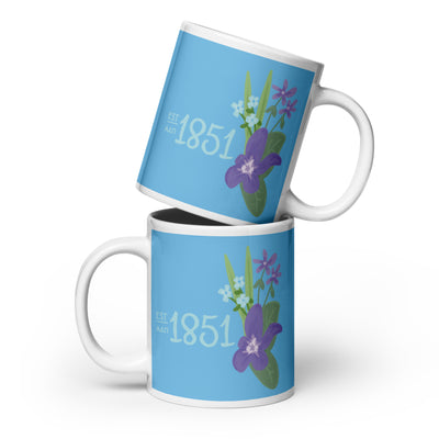 Alpha Delta Pi Sorority Mug in 20 oz size shown stacked