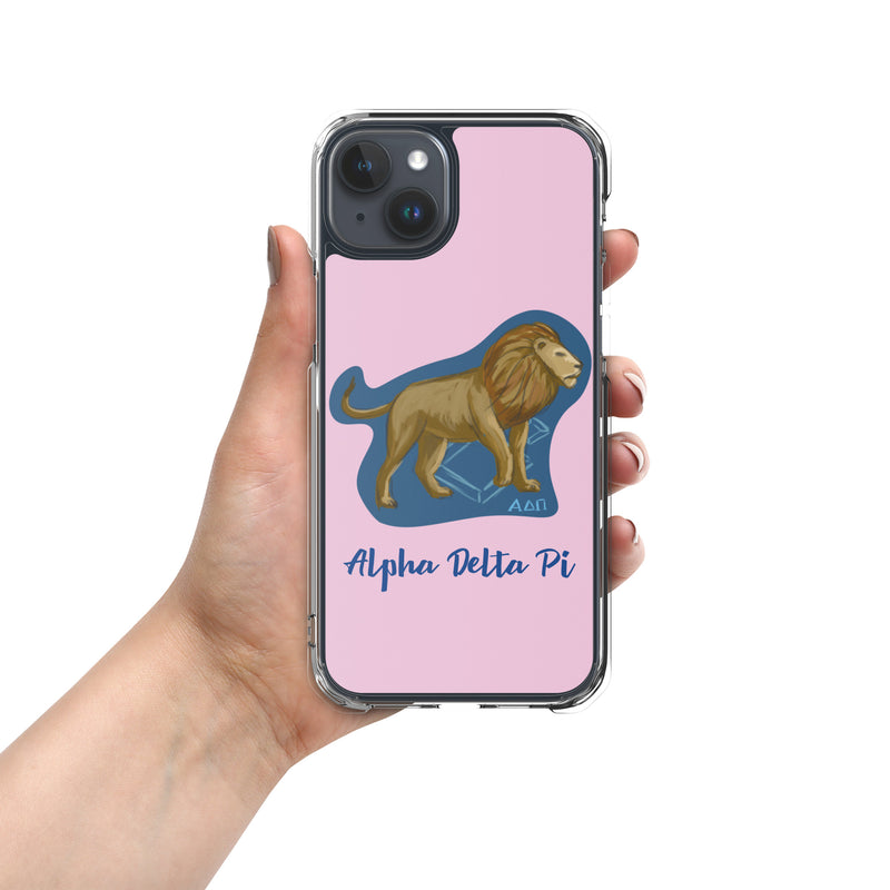 Alpha Delta Pi Sorority iPhone 15 Plus Case in pink