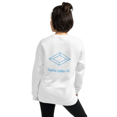 Alpha Delta Pi Diamond Sweatshirt showing back design