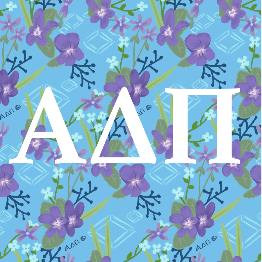 Alpha Delta Pi Letters Sorority Sticker – GreekHappy