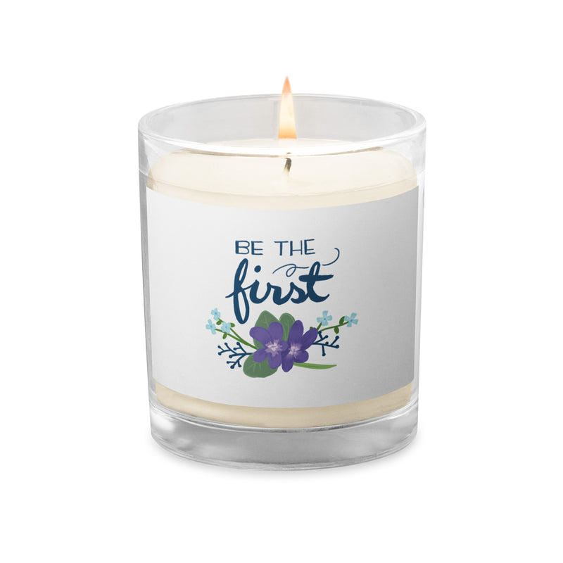 ADII Be the First GlassJar Soy Candle lighted