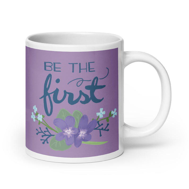 Alpha Delta Pi Sorority Mug in woodland violet in large 20 oz size