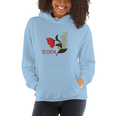 Alpha Gamma Delta Sorority Hoodie in Light Blue with 1904 design