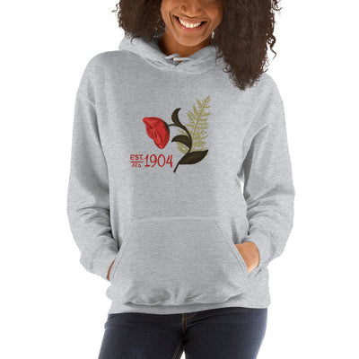 Alpha Gamma Delta Sorority Hoodie in Athletic Gray with 1904 design