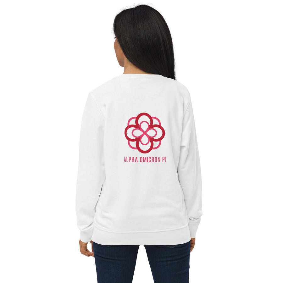 Alpha Omicron Pi Überwurfdecke – Bestickt, Superweich, 127x152 Cm, Sherpa-Material