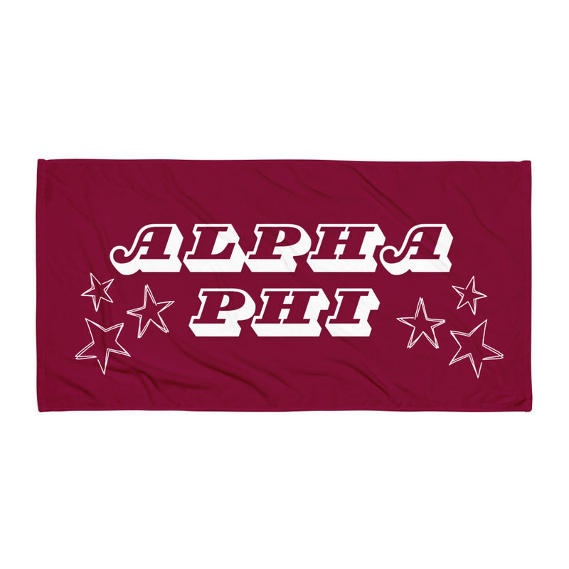 Alpha Phi Starry Beach Towel