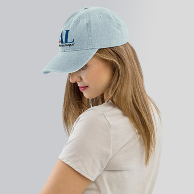 Assistance League Embroidered Denim Hat in side view