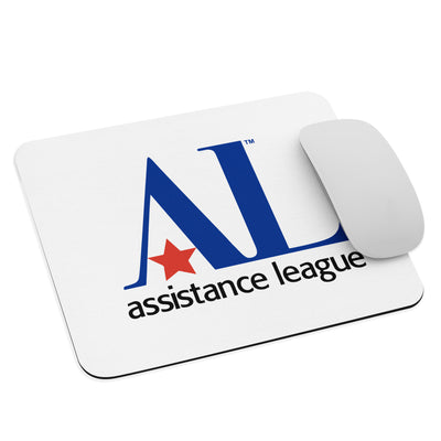 Assistance League Logo Mouse Pad shown with mouse