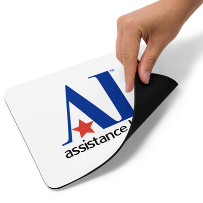 Assistance League Logo Mouse Pad showing reverse side