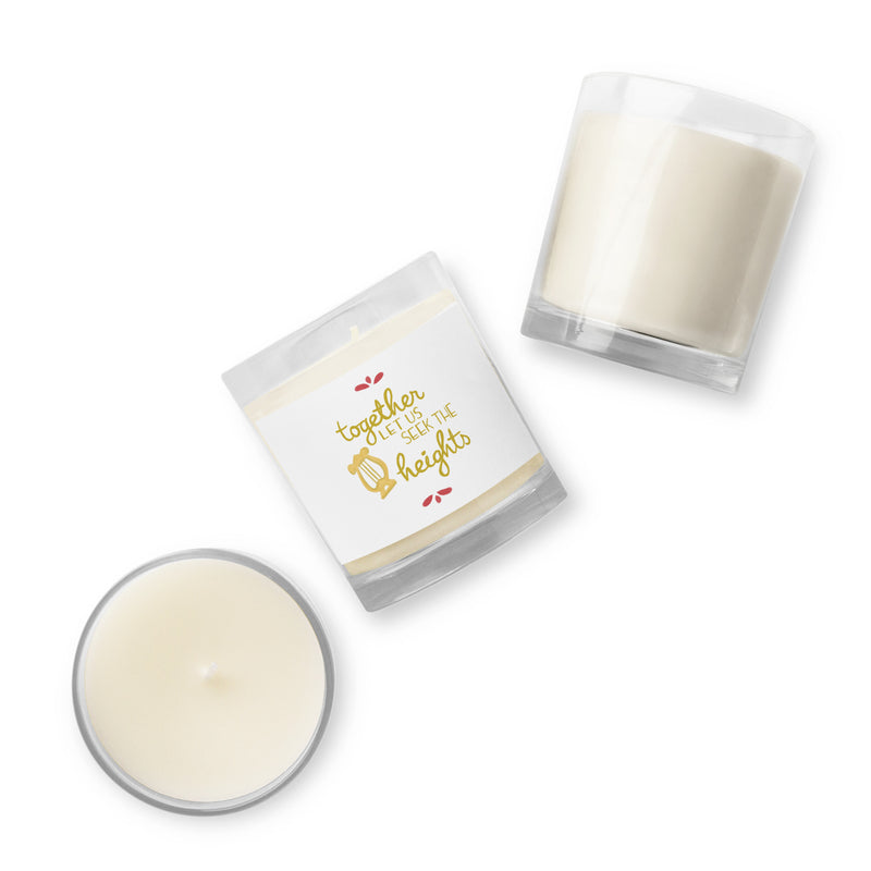 AXO Heights Glass Jar Soy Wax Candle in different angles