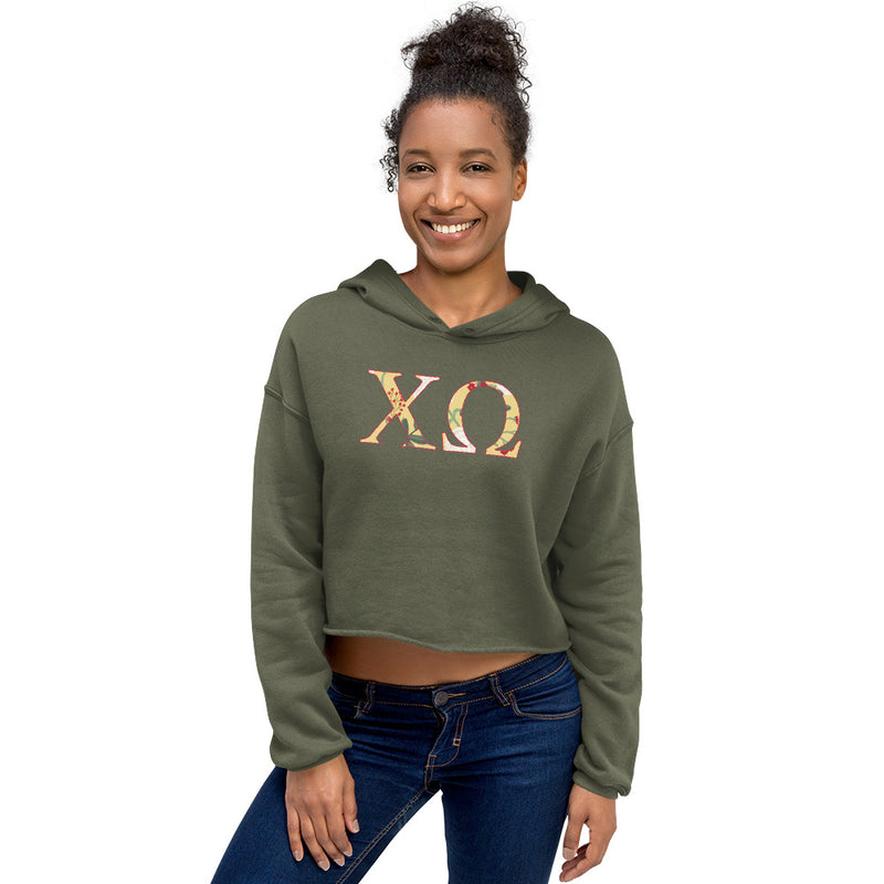 chi omega cropped hoodie