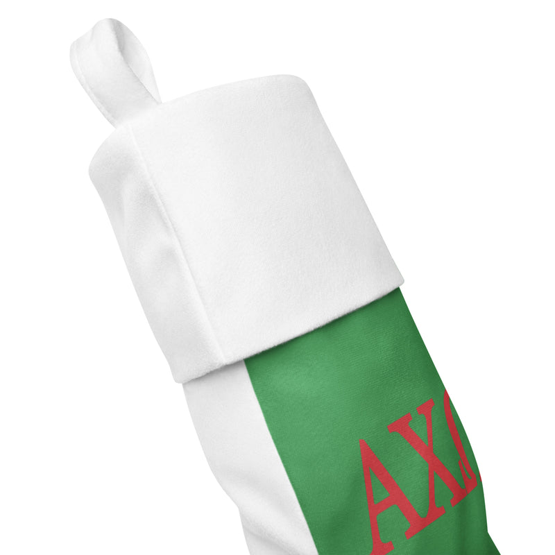 Alpha Chi Heights Holiday Stocking in product detail