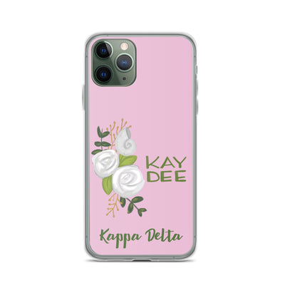 Kappa Delta Kay Dee White Rose Pink iPhone 11 Pro Case
