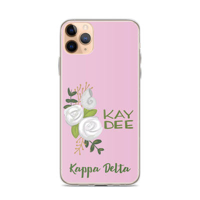 Kappa Delta Kay Dee White Rose Pink iPhone 11 Pro Max  Case