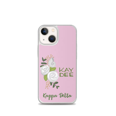 Kappa Delta Kay Dee White Rose Pink iPhone 13 mini Case