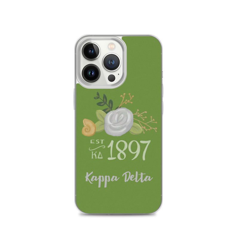 Kappa Delta 1897 Founders Day Green iPhone 13 Pro Case
