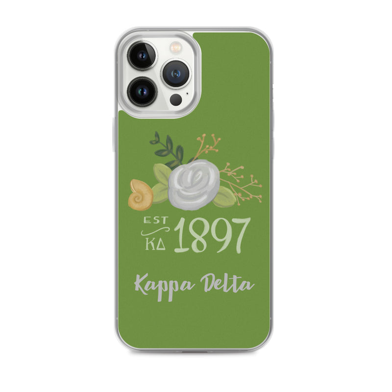 Kappa Delta 1897 Founders Day Green iPhone 13 Pro Max Case