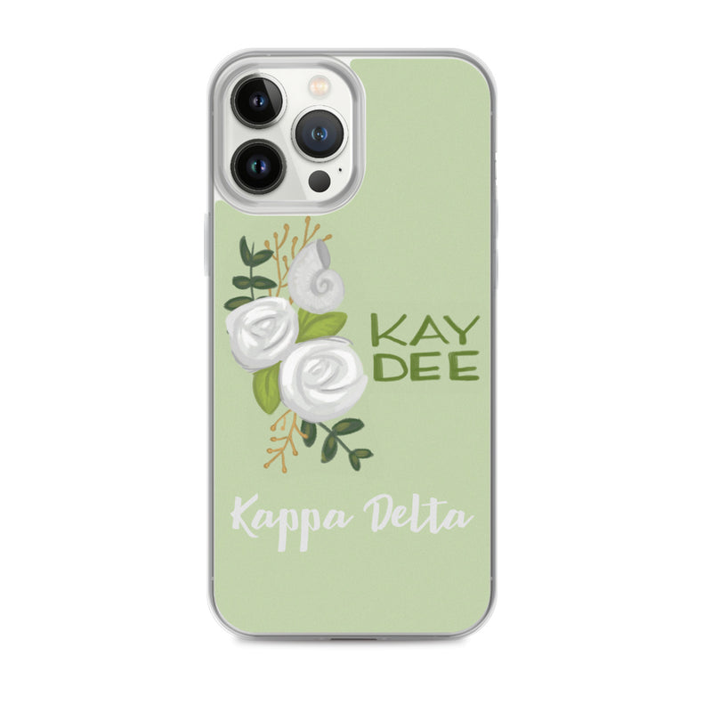 Kay Dee Rose Light Green iPhone 13 Pro Max Case