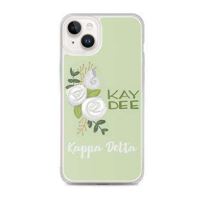 Kay Dee Rose Light Green iPhone 14 Case
