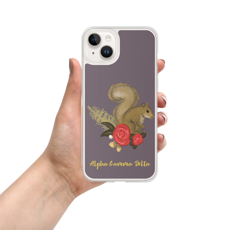 Alpha Gam Squirrel Mascot Case for iPhone® 14 Plus