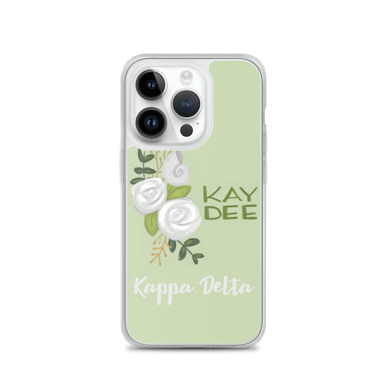 Kay Dee Rose Light Green iPhone 14 Pro Case