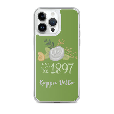 Kappa Delta 1897 Founders Day Green iPhone 14 Pro Case
