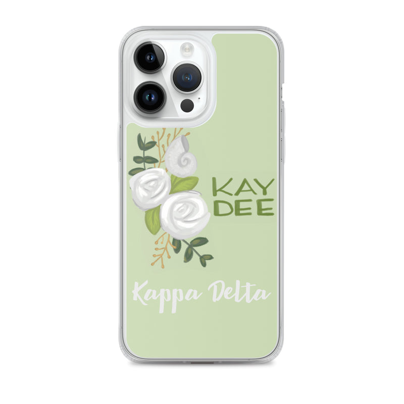 Kay Dee Rose Light Green iPhone 14 Pro Max Case