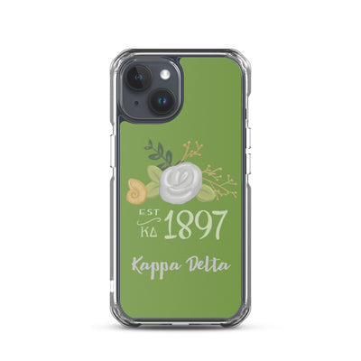 Kappa Delta 1897 Founders Day Green iPhone 15 Case