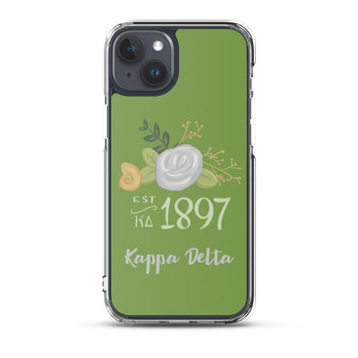 Kappa Delta 1897 Founders Day Green iPhone 15 Plus Case