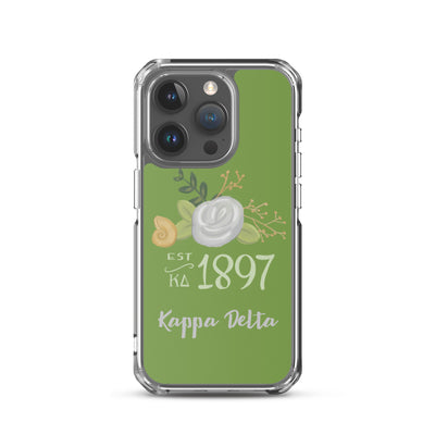 Kappa Delta 1897 Founders Day Green iPhone 15 Pro Case