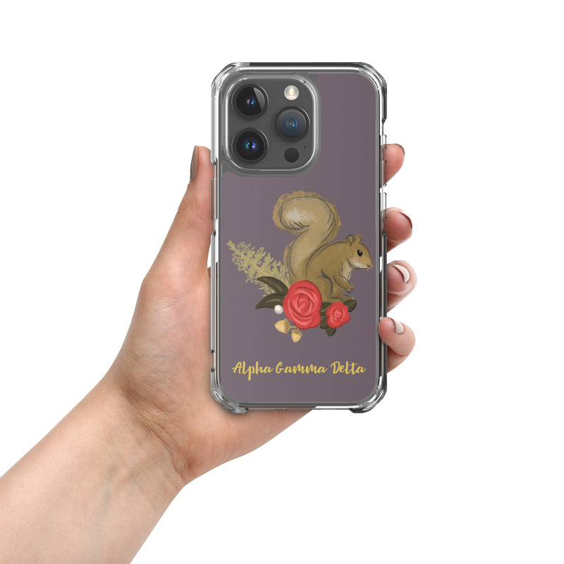 Alpha Gam Squirrel Mascot Case for iPhone® 15 Pro