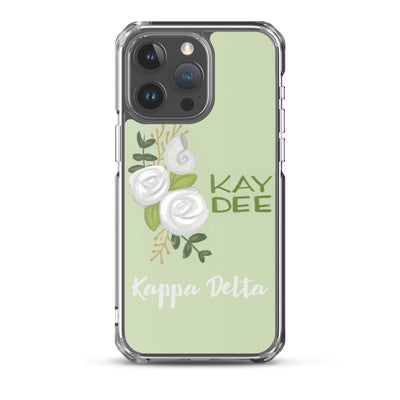 Kay Dee Rose Light Green iPhone 15 Pro Max Case